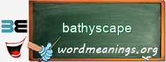 WordMeaning blackboard for bathyscape